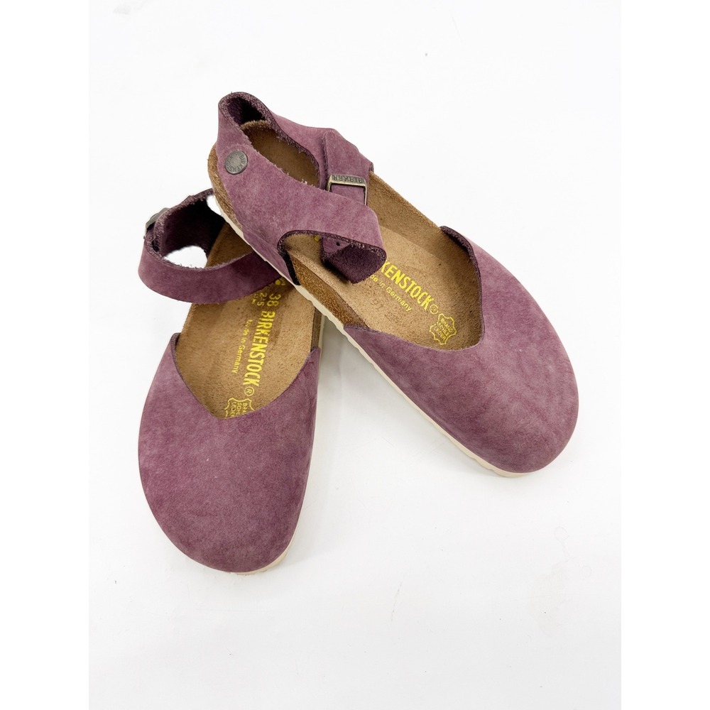 Birkenstock Messina Purple Nubuck Leather Mary Jane Clogs Shoes Womens 38 L7 M5